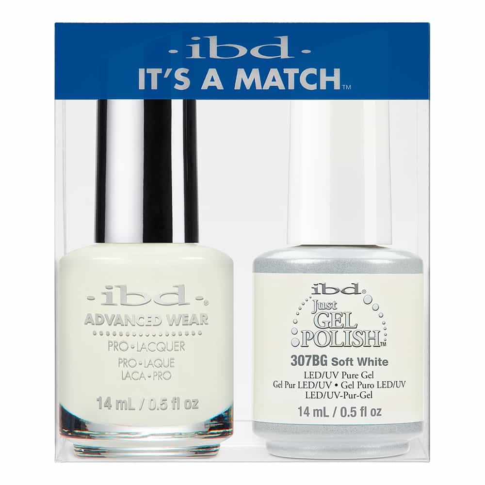 Lavender IBD Just Gel Polish It's A Match - Soft White 307BD/32921