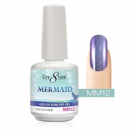 White Smoke Cre8tion Mermaid LED/UV Soak Off Gel 0.5 fl oz/15ml - MM12