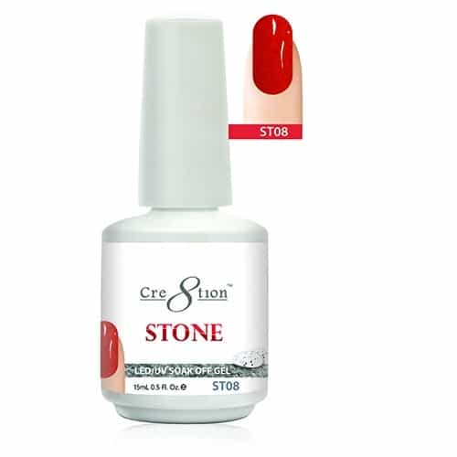 White Smoke Cre8tion Stone LED/UV Soak Off Gel 0.5 fl oz/15ml - ST08