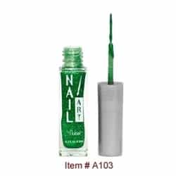 White Smoke Nubar Nail Art Strippers Grass Green Glitter A103