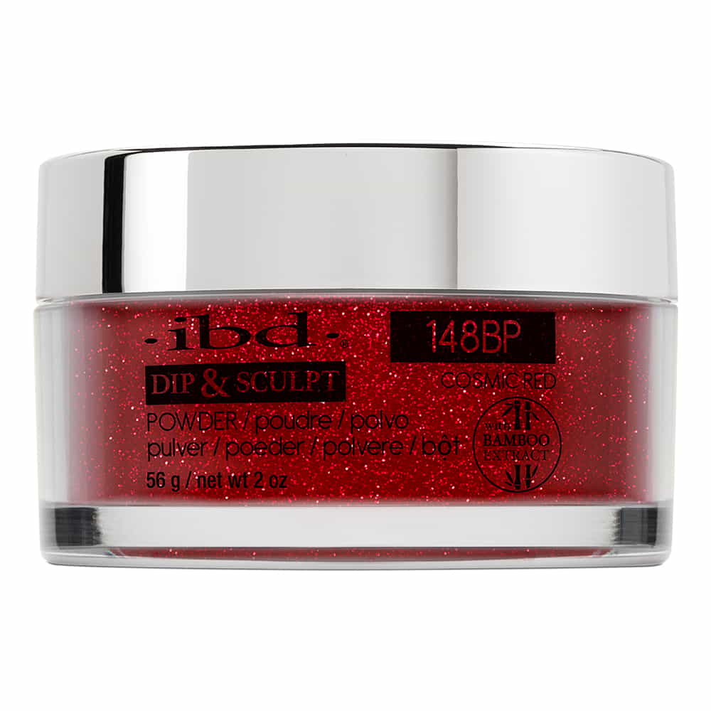 Light Gray IBD Dip&Sculpt Powder 2 oz/56 g Cosmic Red 148BP