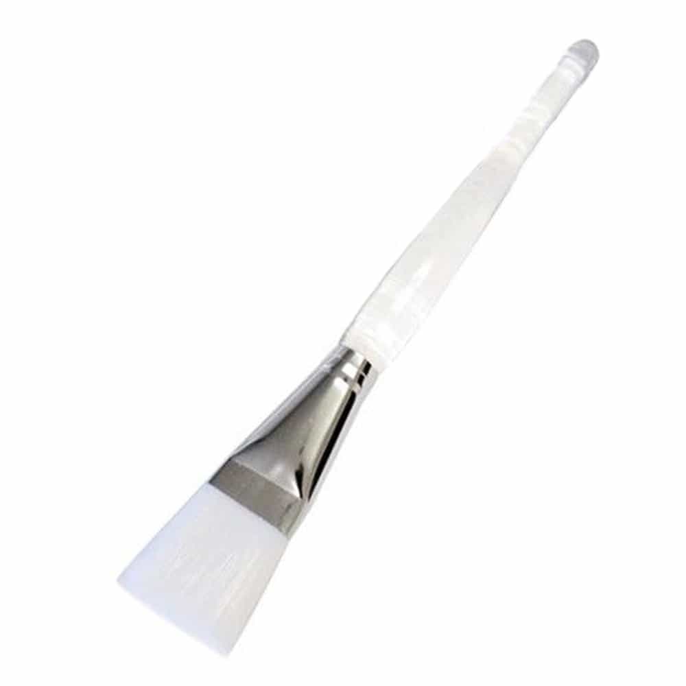 White Smoke P I Canada Flat Mask Brush - Clear Handle 1 1/8" 26075