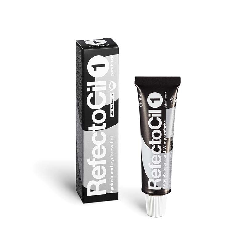 White Smoke Refectocil Tint Pure Black #1 15ml