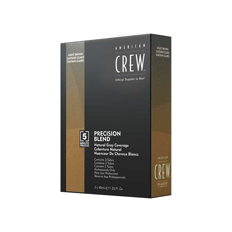 Dark Slate Gray American Crew Precision Blend 5/6 Medium Ash 3x40ml
