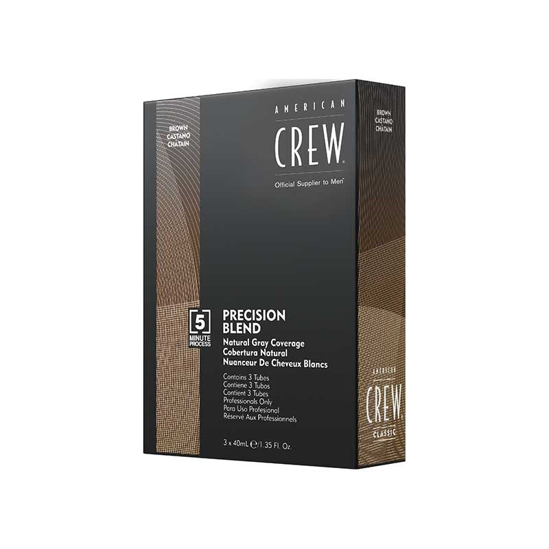 Dark Slate Gray American Crew Precision Blend 4/5 Medium Natural 3x40ml