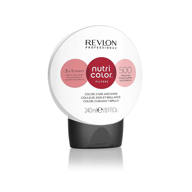 White Smoke Revlon Nutri Color Creme 500 Purple Red 240ml