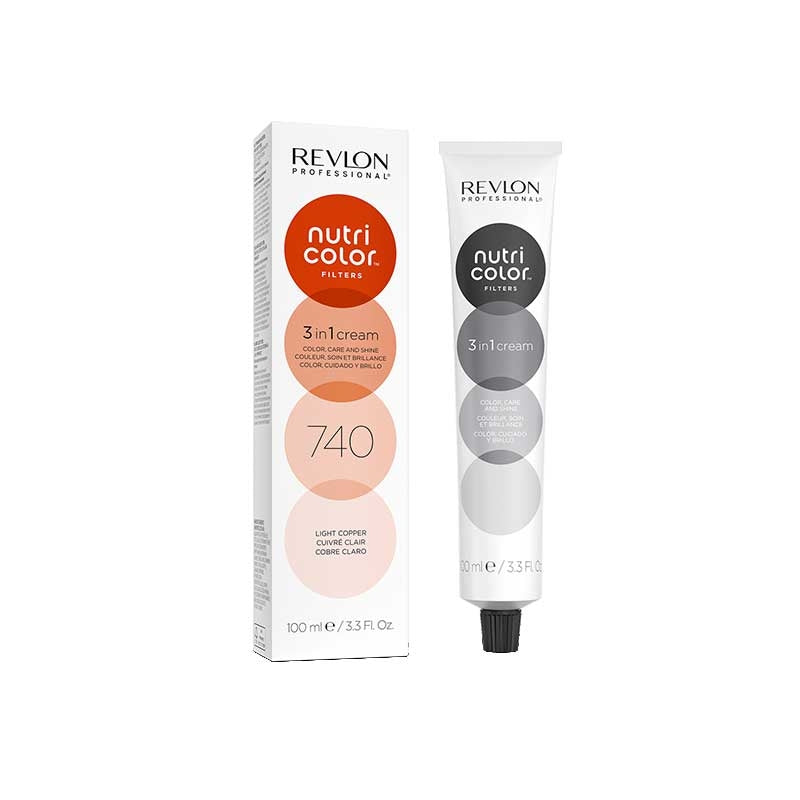White Smoke Revlon Nutri Color Creme 740 Light Copper 100ml