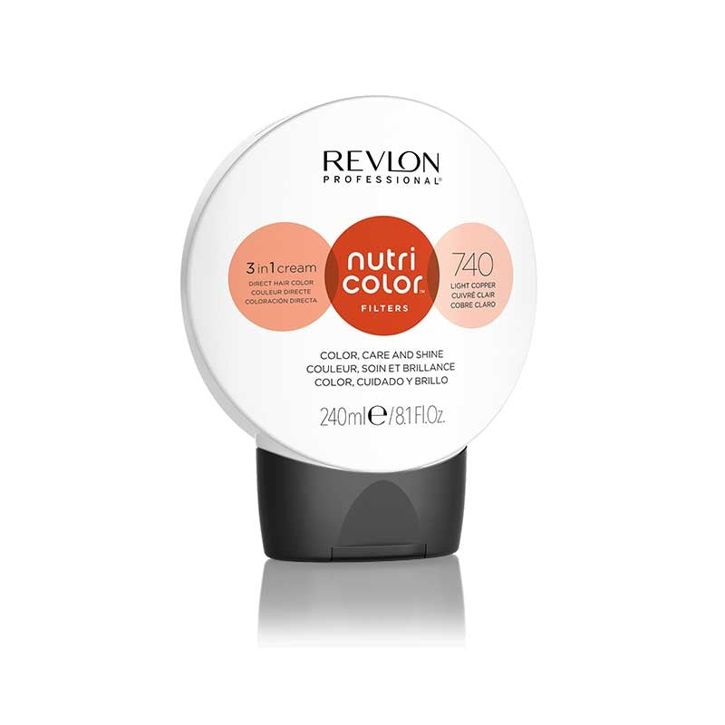 White Smoke Revlon Nutri Color Creme 740 Light Copper 240ml
