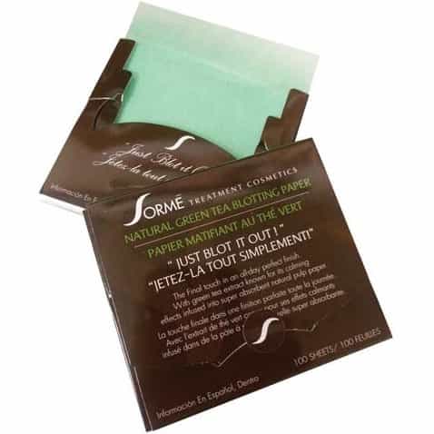 White Smoke Sorme Natural Green Tea Blotting Paper 100 Sheets