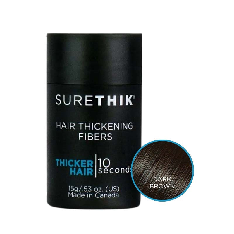 White Smoke SureThik Hair Thickening Fibers Dark Brown 15g