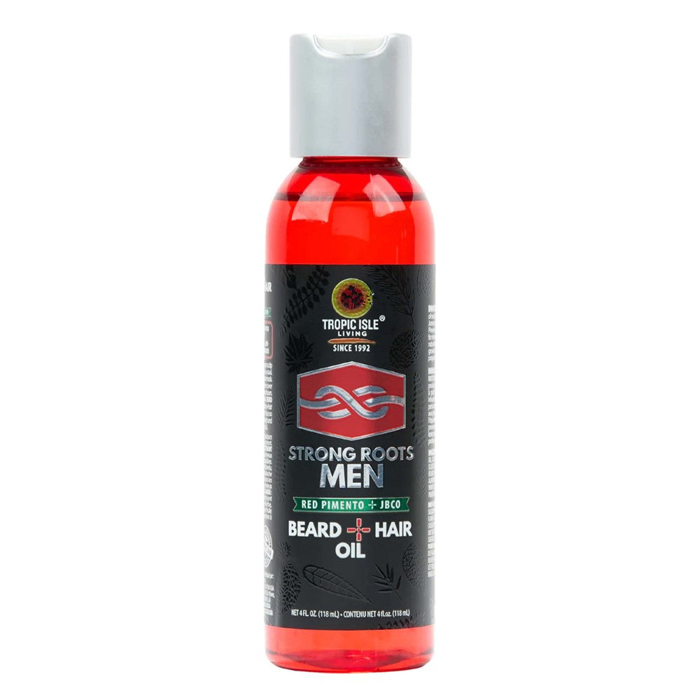 White Smoke TROPIC ISLE LIVING Strong Roots Men Beard & Hair Oil (4oz)