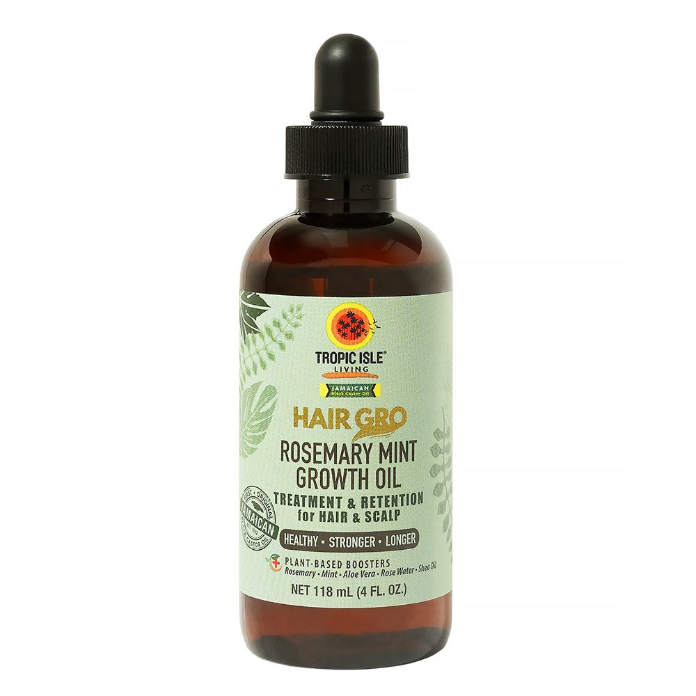 White Smoke TROPIC ISLE LIVING Jamaican Black Castor Oil Hair Gro Rosemary Mint Growth Oil (4oz)