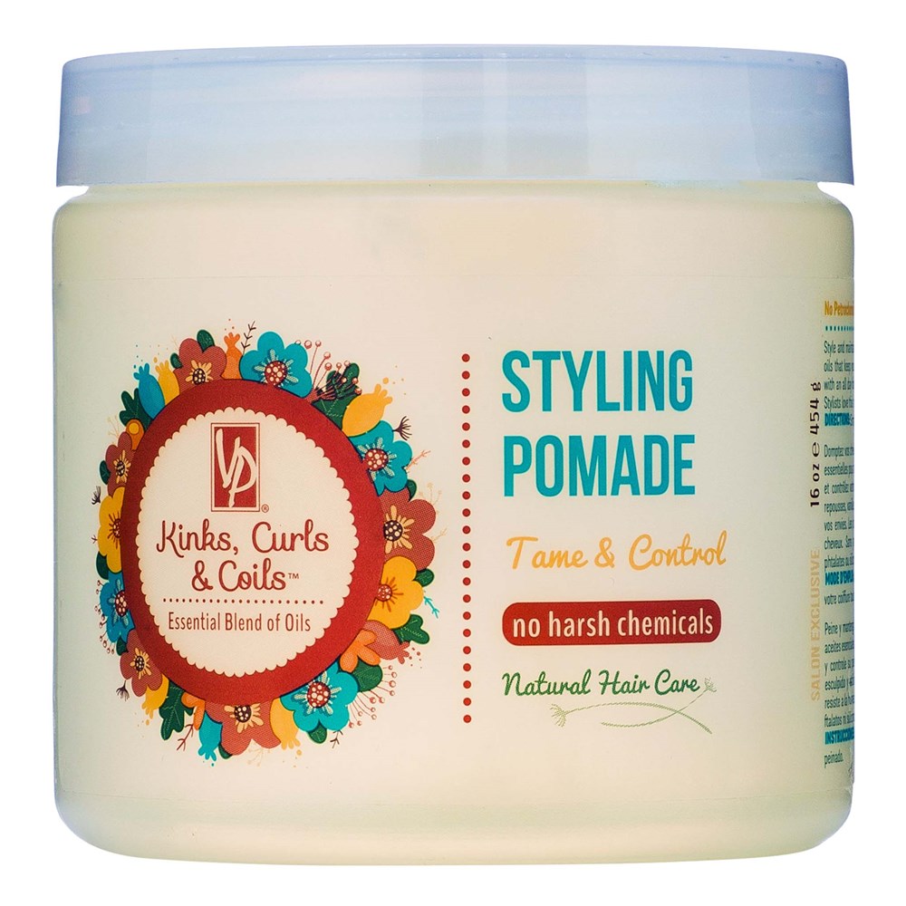 Light Gray VITALE PRO Kinks, Curls & Coils Styling Pomade (16oz)