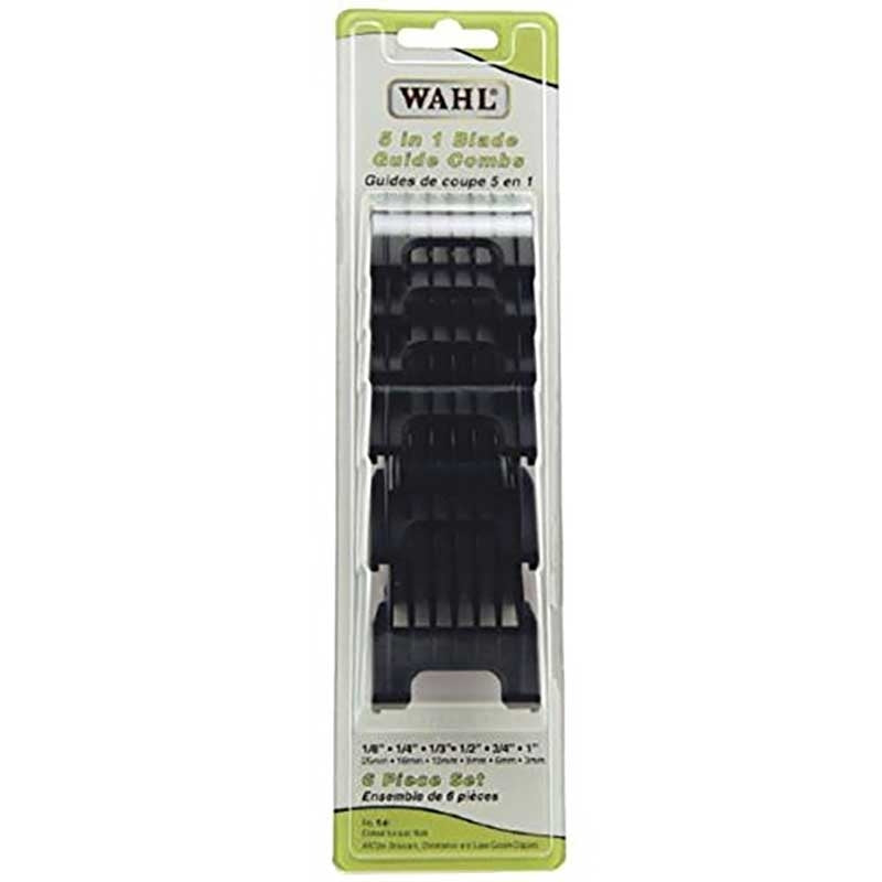 Dark Slate Gray Wahl (53158) Universal Guide Comb Set Chromado/Berett 6pk