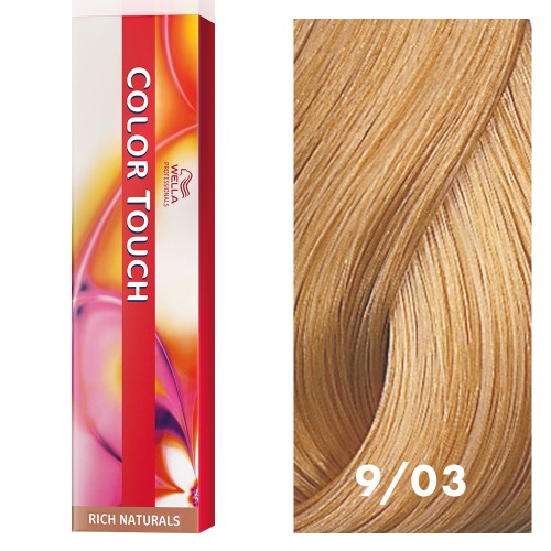 White Smoke Wella Color Touch 9/03 Very Light Blonde/Natural Gold 2oz