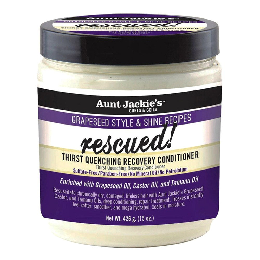 White Smoke AUNT JACKIE'S Grapeseed Rescued Thirst Quenching Recovery Conditioner (15oz)