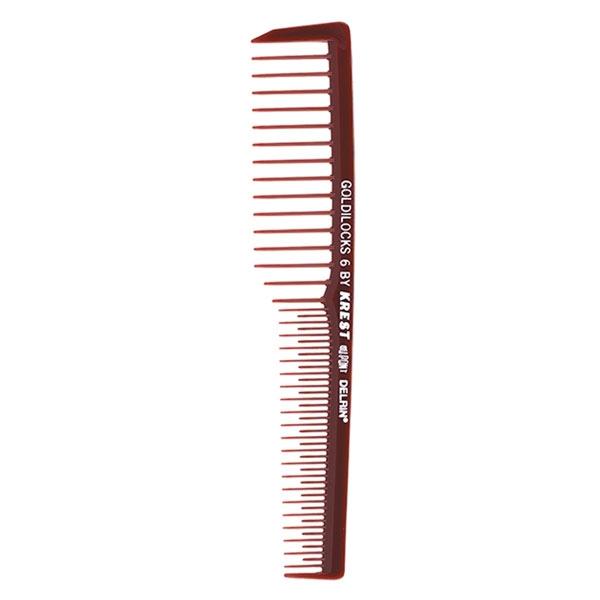 Light Gray Goldilocks Finishing Comb with Wide Teeth #6