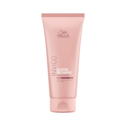 White Smoke Wella INVIGO Recharge Color Refreshing Conditioner Warm Blondes