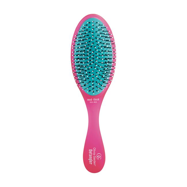 White Smoke Olivia Garden Pink Detangler Brush for Medium-Thick Hair