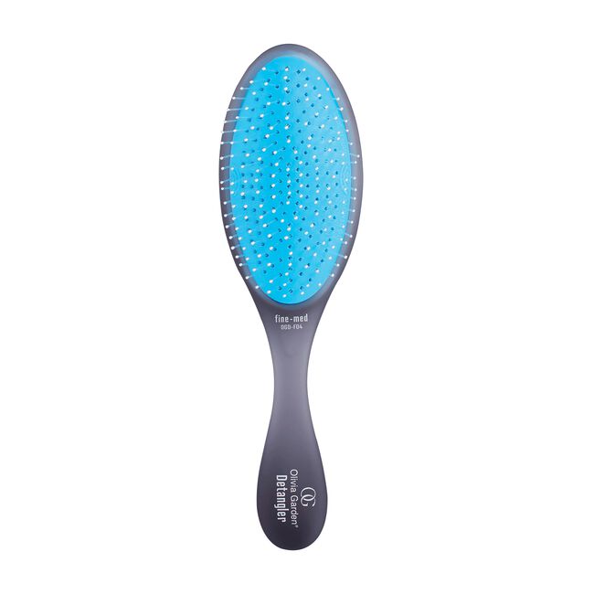 White Smoke Olivia Garden Black Detangler Brush for Fine-Medium Hair