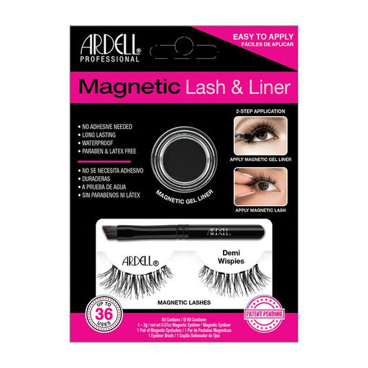 Black Ardell Magnetic Lash Demi Wispies & Liner Kit
