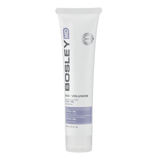White Smoke Bosley Professional BosVolumize Style+ Blow Dry & Styling Gel