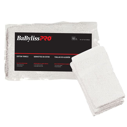 White Smoke BaBylissPRO BaByliss Pro White Towels