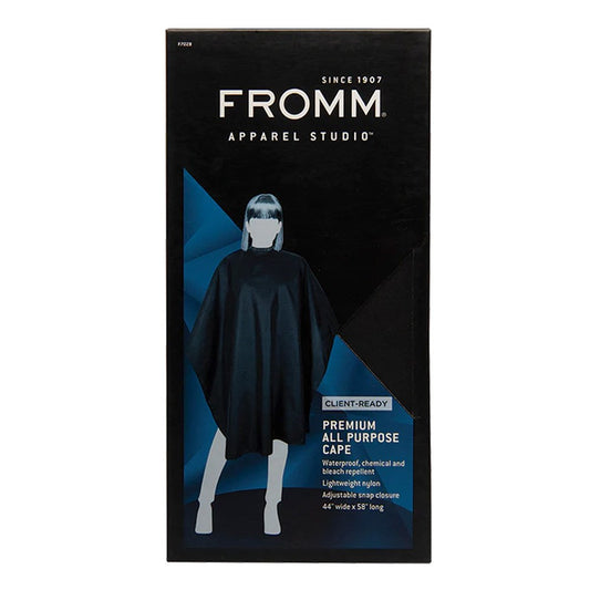 Black FROMM Premium Client All Purpose Salon Cape