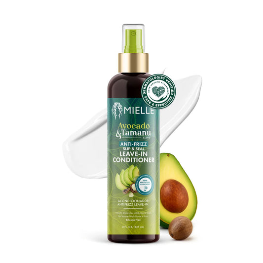 White Smoke MIELLE Avocado &amp; Tamanu Anti Frizz Slip &amp; Seal Leave In Conditioner (8oz)