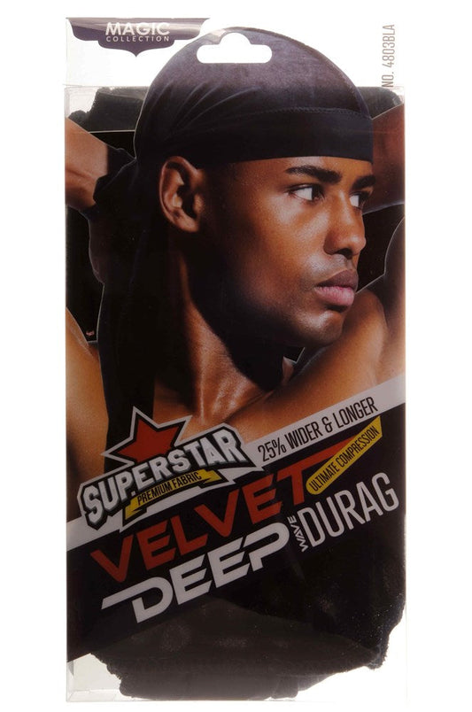 Black MAGIC COLLECTION Velvet Deep Wave Durag