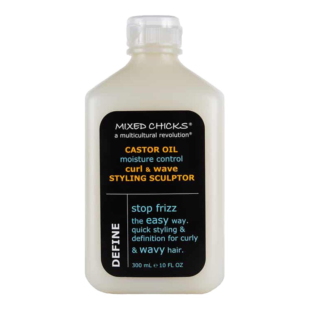Black MIXED CHICKS Castor Oil Curl &amp; Wave Styling Sculptor (10oz)