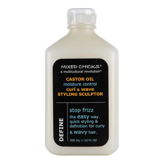 Black MIXED CHICKS Castor Oil Curl &amp; Wave Styling Sculptor (10oz)