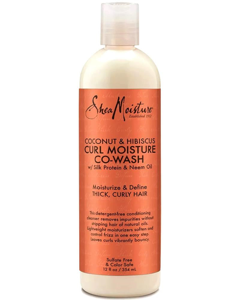 White Smoke SHEA MOISTURE Coconut &amp; Hibiscus Curl Moisture Co-Wash (8oz)