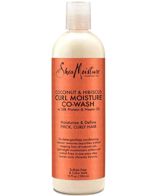 White Smoke SHEA MOISTURE Coconut &amp; Hibiscus Curl Moisture Co-Wash (8oz)