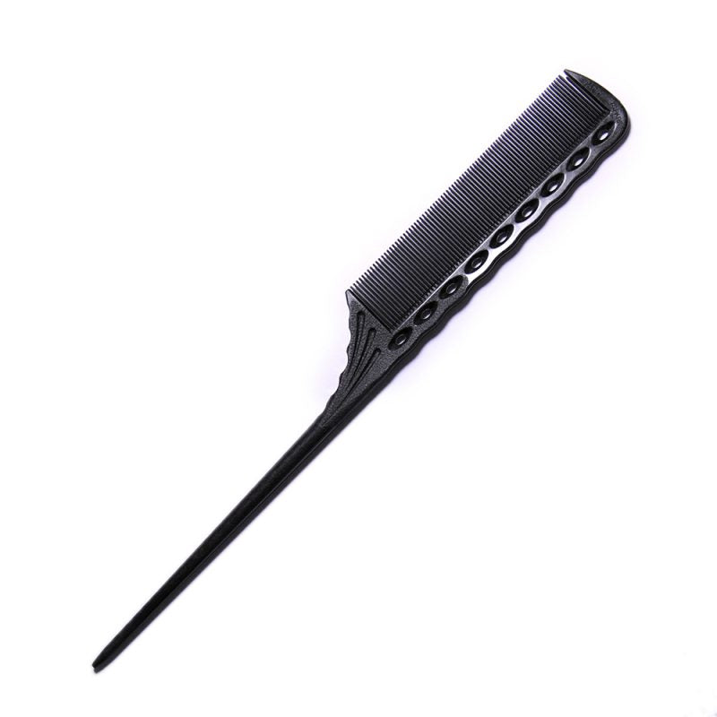 YS Park – Carbon Super Tint Rat Tail Comb #115 – 215mm – Black