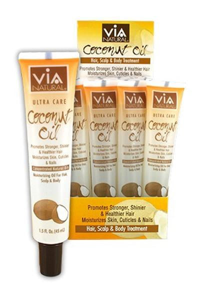 White Smoke VIA NATURAL Coconut Oil Treatment Tube (1.5oz)