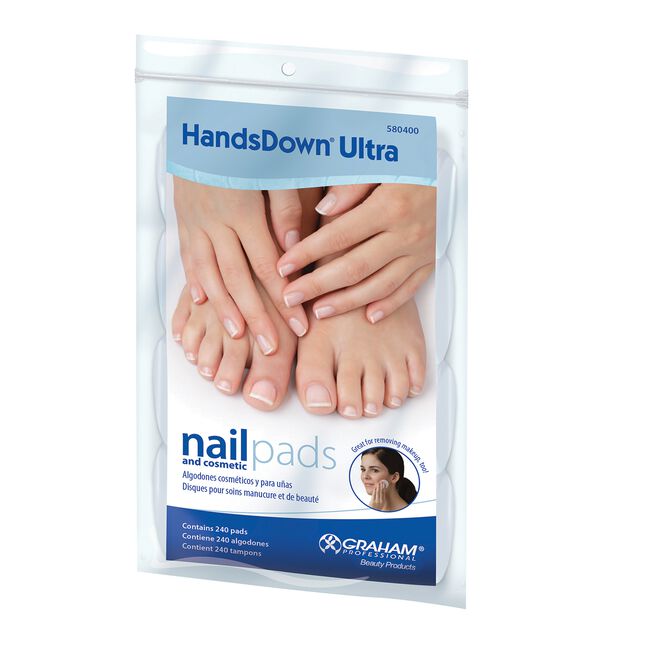 White Smoke Dannyco Sundries Handsdown Nail & Cosmetic Pads 240/pk