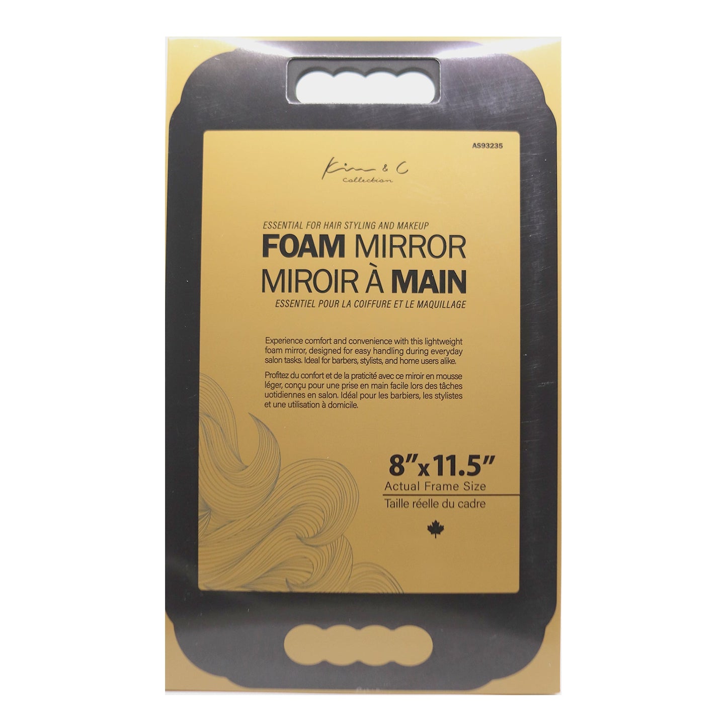 KIM &amp; C Foam Mirror (8" x 11.5")