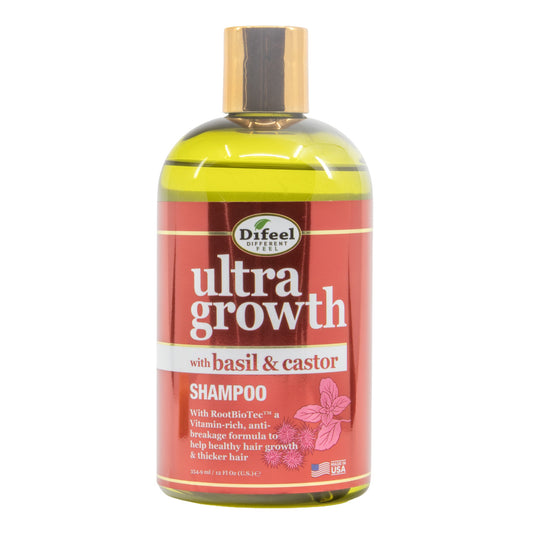White Smoke Difeel(Sunflower)  Ultra Growth Basil &amp; Castor Oil Pro-Growth Shampoo (12oz)