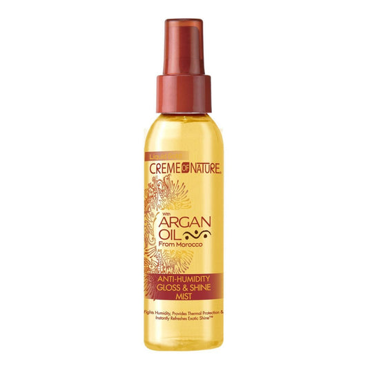 White Smoke CREME OF NATURE Argan Oil Anti Humidity Gloss &amp; Shine Mist (4oz)