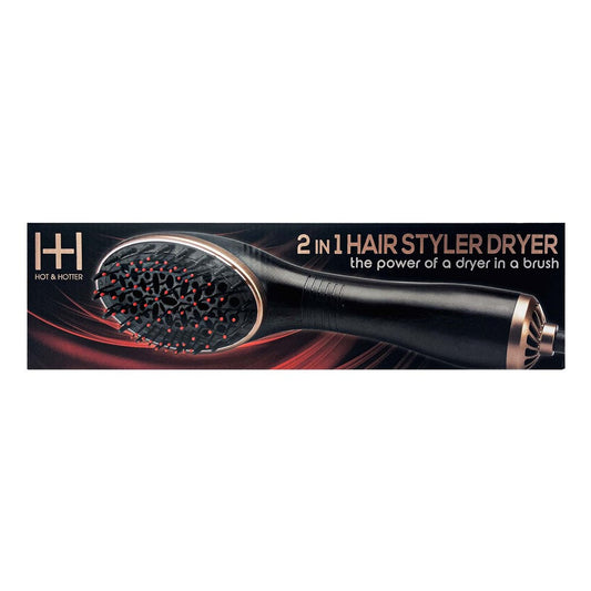 Dark Slate Gray ANNIE Hot &amp; Hotter 2 in 1 Hair Styler Dryer
