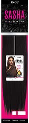 Black 100% HUMAN HAIR WEAVE - SASHA YAKI - 8" 10" 12" 14" 16" 18" (12 Inch, 1-JetBlack)