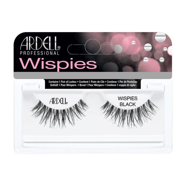 White Smoke Ardell InvisiBands Glamour Lashes Wispies-Black