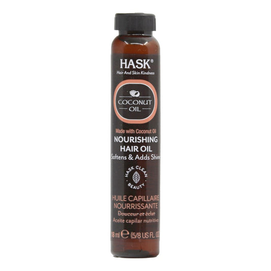 Dark Slate Gray HASK Monoi Coconut Oil Nourishing Shine Hair Oil Vial (18ml)