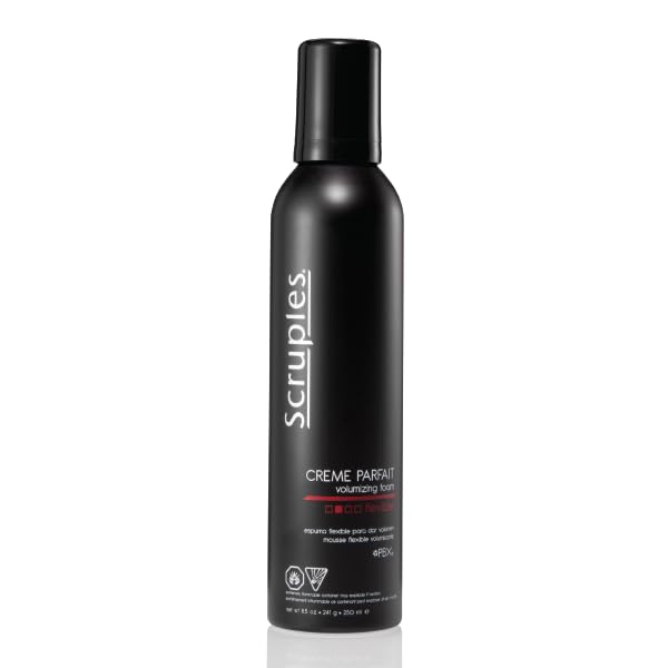 Black Scruples Shape & Shine Duo, 10.6oz High Definition Hairspray & 8.5oz Creme Parfait Volumizing Foam, Easily Style and Lock your Hair in place, Lightweight Formula, All-Day Hold