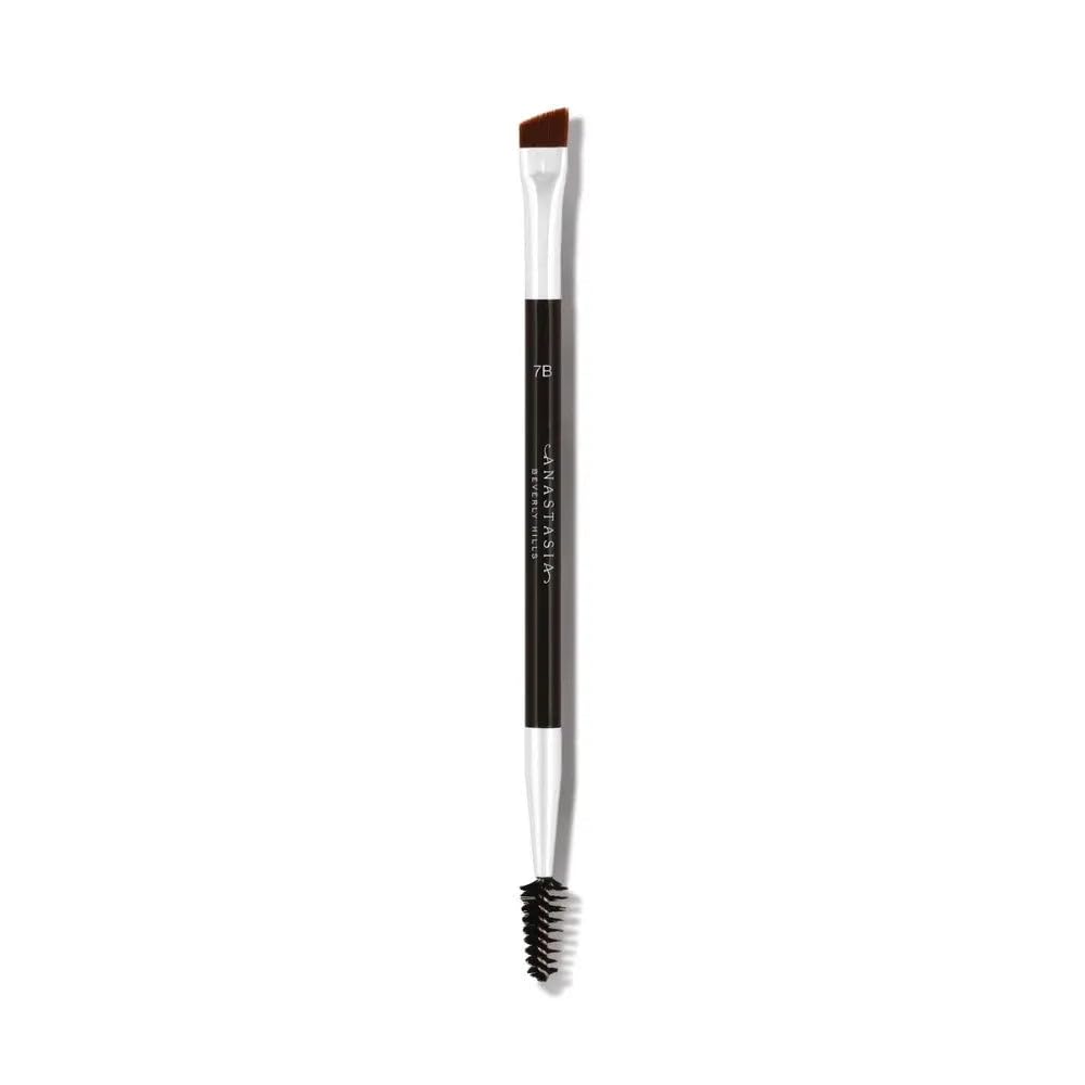 Light Gray Anastasia Beverly Hills - Brush 7B - Dual-Ended Angled Brow Detail Brush