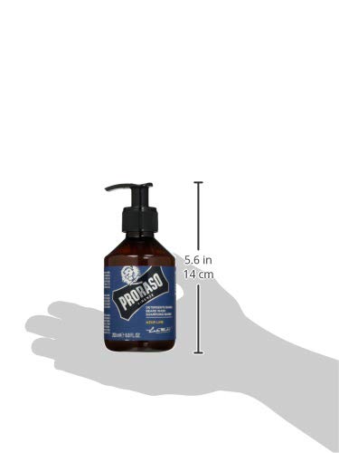 White Smoke Proraso Beard Wash for Men to Cleanse, Soften and Smooth Beard and Skin