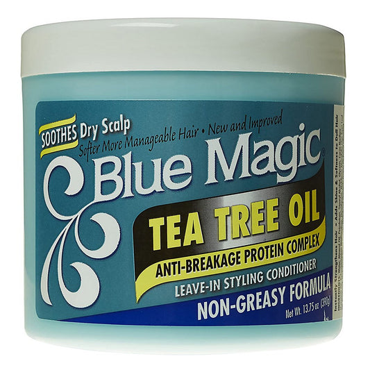 Gray BLUE MAGIC Tea Tree Oil Leave In Styling Conditioner (13.75oz)