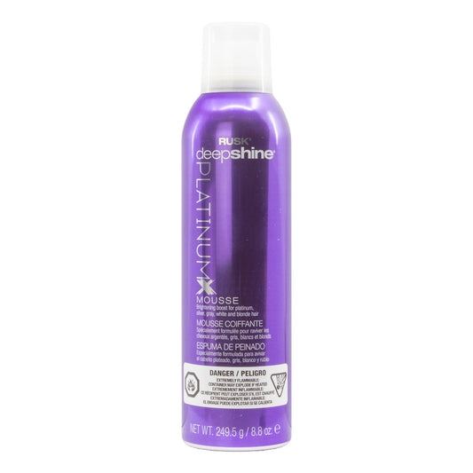 Medium Purple RUSK Deep Shine PLATINUMX Mousse (9oz)