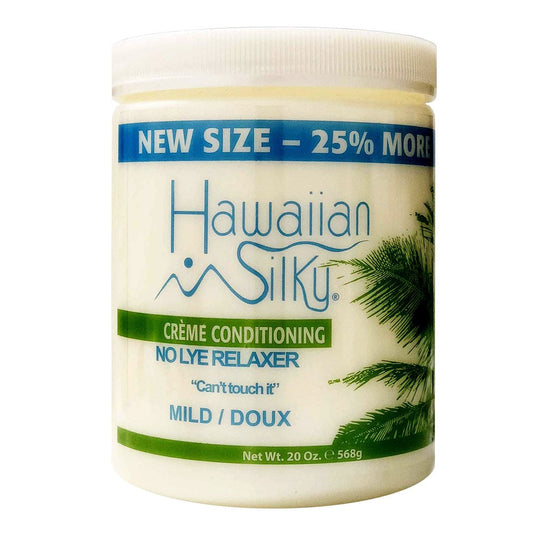 Antique White HAWAIIAN SILKY No Lye Relaxer Jar[Mild] (20oz)